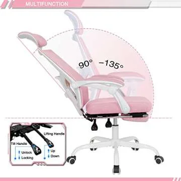 Qulomvs Ergonomic Office Chair with Adjustable Features