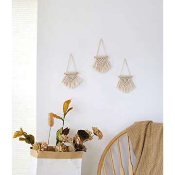 Mkono Mini Macrame Hanging - Boho Decor for Any Space