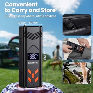 Powerful 3000A Jump Starter with Air Compressor