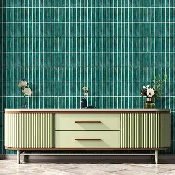 AdoDecor Peel and Stick Tile，New Upgrade Thicker Design Self Adhesive 12" x 12" Large Premium Peel and Stick Backsplash for Kitchen,Bathroom, Living Room, RV Etc（10-Sheet）.