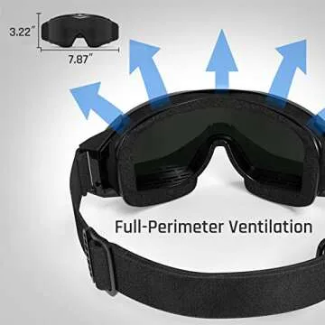 XaegisTac Tactical Airsoft Goggles with Anti-Fog Technology