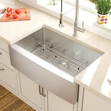 Lordear Farmhouse Kitchen Sink 33 Inch Stainless Steel