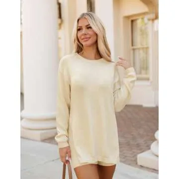 ZESICA Women's Two Piece Sweater Lounge Sets 2024 Trend