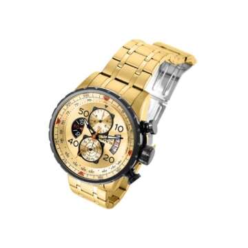Invicta Men's 17205 AVIATOR Gold Watch - Elegant & Functional Timepiece