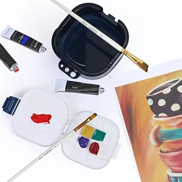 Airtight Paint Saver Box, 16-Well Compact Palette