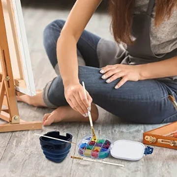 Airtight Paint Saver Box, 16-Well Compact Palette