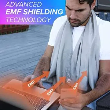DefenderShield EMF Protection 5G Scarf for Men and Women