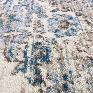 4620 Distressed Cream 3'11x5'3 Area Rug Carpet Large New