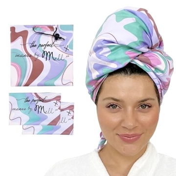 THE PERFECT HAIRCARE - Limited Edition Manes by Mell Microfiber Hair Towel & Scrunching Towels Set b...