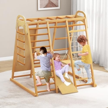 INFANS 8 in 1 Kids Indoor Jungle Gym for Playtime Fun