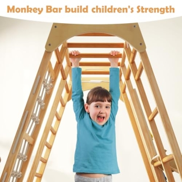 INFANS 8 in 1 Kids Indoor Jungle Gym for Playtime Fun