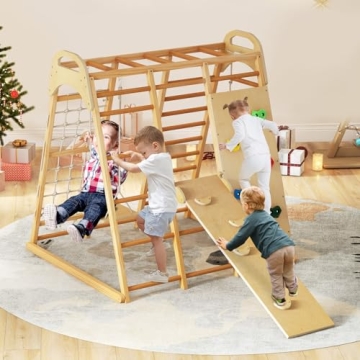 INFANS 8 in 1 Kids Indoor Jungle Gym for Playtime Fun
