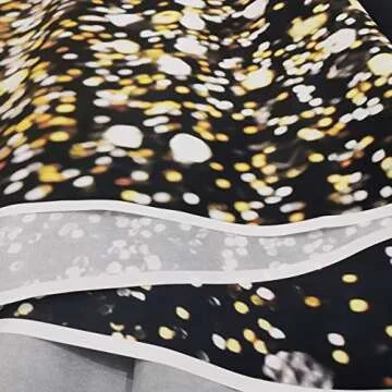 SJOLOON Black and Gold Backdrop Gold Spots Backdrop Vinyl Photography Backdrop Vintage Background for Family Birthday Party Newborn Studio Props 11547(7x5FT)