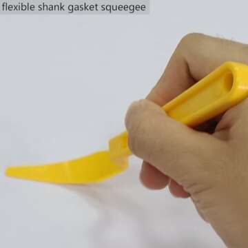 NBTOOL Window Tint Tools 5Pcs Plastic Window Tint Squeegee,Window Tinting Tools Corner Squeegee Shank Gasket Squeegee Scraper for Window Tinting Application