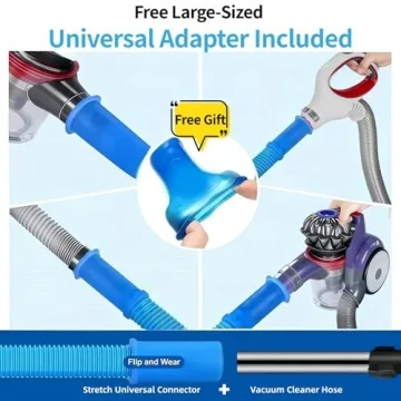 Dryer Vent Cleaner Kit - Universal Vacuum Attachment & Brush