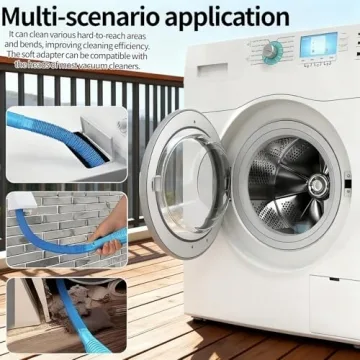 Dryer Vent Cleaner Kit - Universal Vacuum Attachment & Brush