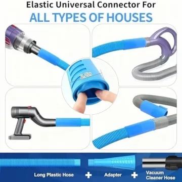 Dryer Vent Cleaner Kit - Universal Vacuum Attachment & Brush