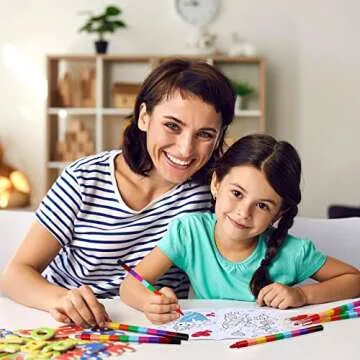 Funrous 28 Pcs Valentine's Day Coloring Books for Kids Bulk with 28 Stacking Crayons Valentines Activity Books with Crayons - Party Favors, Goodie Bag Stuffers & Classroom Exchange Gifts