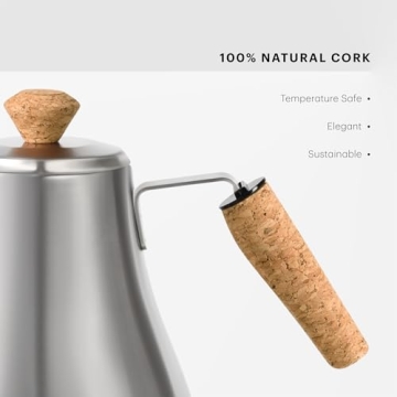 Bodum 27oz Melior Gooseneck Electric Kettle, Fast Boiling & Precision Pouring