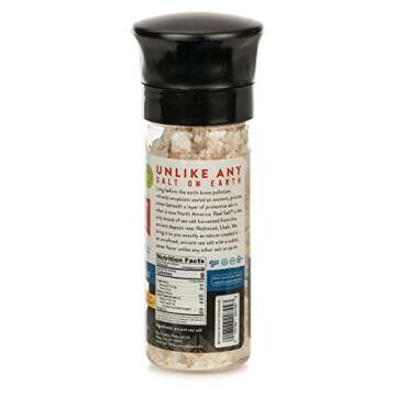 Redmond Real Sea Salt - Natural Unrefined Gluten Free, Coarse Salt with Coarse Grinder (Original)