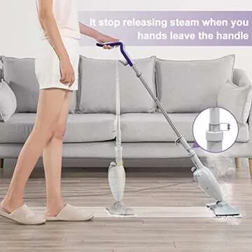 LIGHT 'N' EASY Steam Mop for Easy Cleaning on All Floors