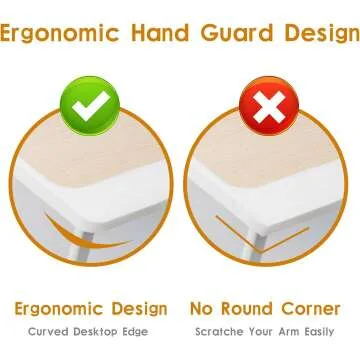 Amaredom Portable Laptop Bed Desk Tray - White Oak