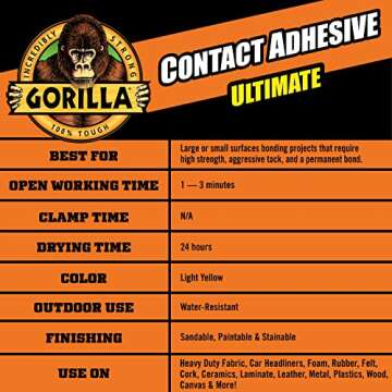 Gorilla Contact Adhesive Ultimate - 12.2oz Web Spray