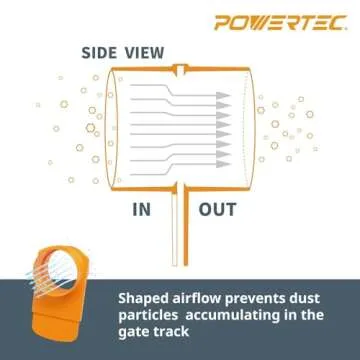 POWERTEC 70259 Dust Collection Fittings for Easy Setup