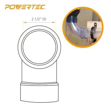 POWERTEC 70259 Dust Collection Fittings for Easy Setup