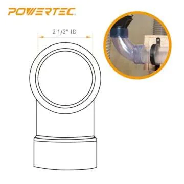 POWERTEC 70259 Dust Collection Fittings for Easy Setup