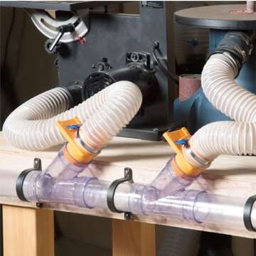 POWERTEC 70259 Dust Collection Fittings for Easy Setup