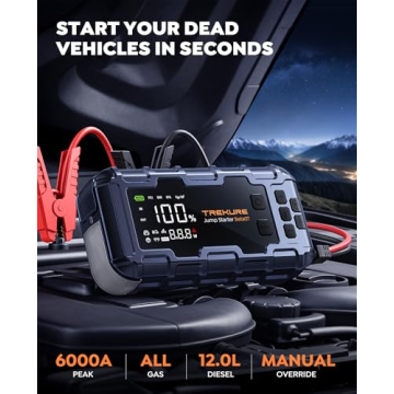 TREKURE Portable Car Jump Starter & Air Compressor