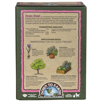 Down to Earth Organic Bone Meal Fertilizer for Thriving Plants