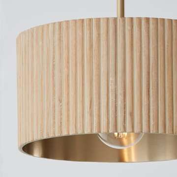 Artisan Handcrafted Mango Wood Ceiling Light Fixture