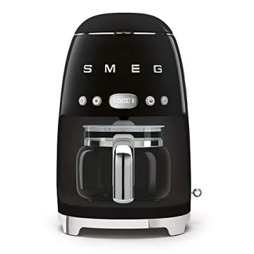 Smeg 50's Retro Style Aesthetic Drip Coffee Machine with 10 Cup Glass Carafe, Auto Start Feature, Ke...