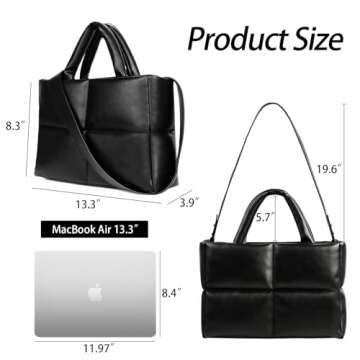 Trendy Quilted Puffer Tote Bag - Versatile & Stylish Handbag