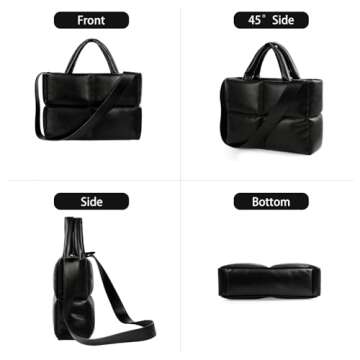 Stylish Quilted Puffer Tote Bag for Women