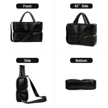 Stylish Quilted Puffer Tote Bag for Women