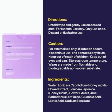 Hello Cake Sex Wipes - Organic Flushable Hygiene Wipes for Adults