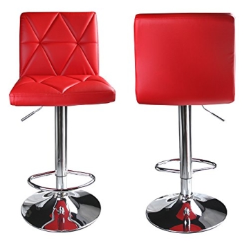 Leader Accessories Modern Adjustable Bar Stool Set of 2