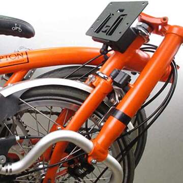 Trigo Adapter for Brompton Rear Bag - Use Any Bag Without Frame 120x110mm Aluminum