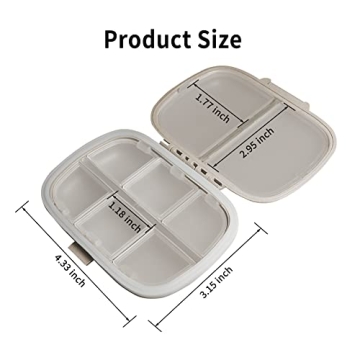 Versatile 8 Compartments Pill Organizer for Daily Use