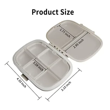 Versatile 8 Compartments Pill Organizer for Daily Use