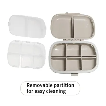Versatile 8 Compartments Pill Organizer for Daily Use