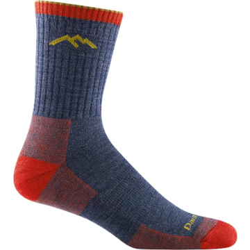 Darn Tough 1466 Men's Merino Wool Micro Crew Hiker Sock With Cushion - Denim, X-Large