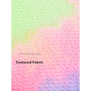 CUPSHE Women's Bikini Set Two Piece Swimsuits High Waisted Scoop Neck Spaghetti Adjustable Straps Textured,L