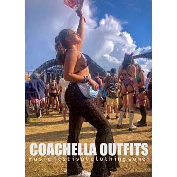 Rave Women's Festival Dance Bell Bottom Mesh Pants