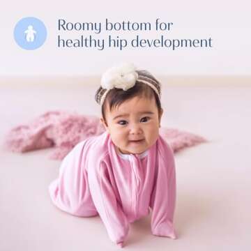 SleepingBaby Zipadee-Zip Swaddle for Safe Sleep and Comfort