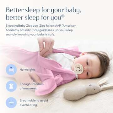 SleepingBaby Zipadee-Zip Swaddle for Safe Sleep and Comfort