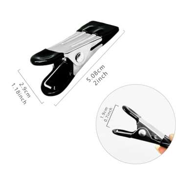 20pcs 2" inch Metal Spring Clamps Spring Clips Clamps Spring Clamps Heavy Duty for Household Clips S...